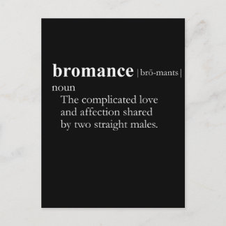BROMANCE (definition) Postcard