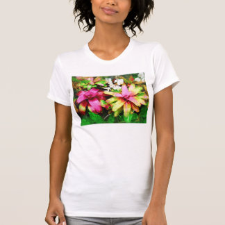 Bromeliad, Oil painting, Tropical Collection T-Shirt
