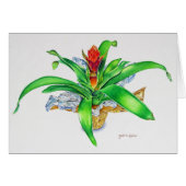 Bromeliad Watercolor (Front Horizontal)