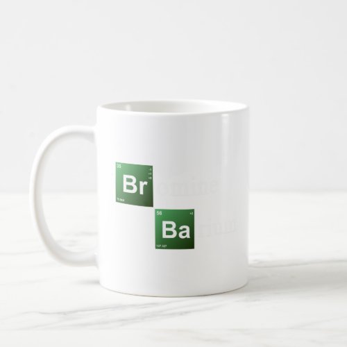 Bromine and Barium Periodic Table Chemistry Elemen Coffee Mug