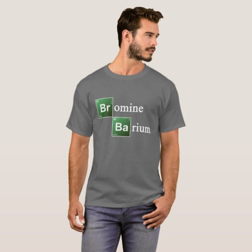 Bromine and Barium Periodic Table Chemistry Elemen TShirt Zazzle
