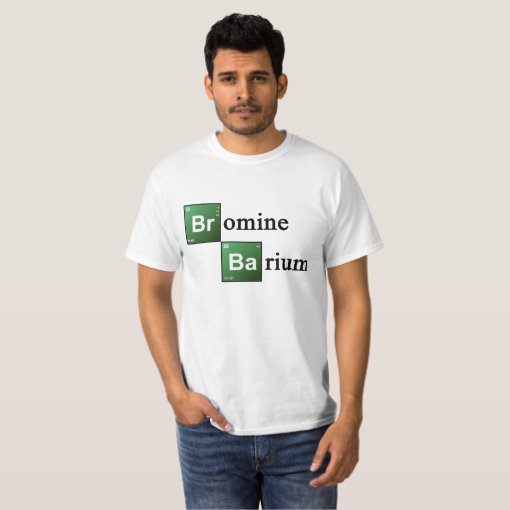 Bromine and Barium Periodic Table Chemistry Elemen TShirt Zazzle