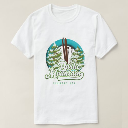 Bromley Mountain Peru Vermont US Ski logo T_Shirt