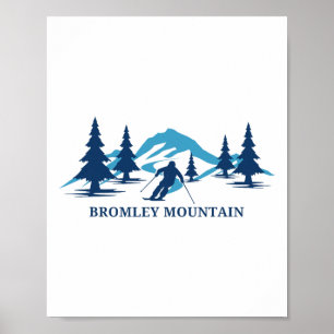 Bromley Mountain Vermont Skiing Ski Snowboarding I Poster