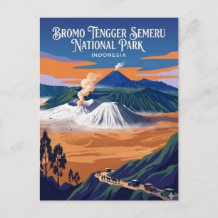 Bromo Tengger Semeru National Park Indonesia Postcard