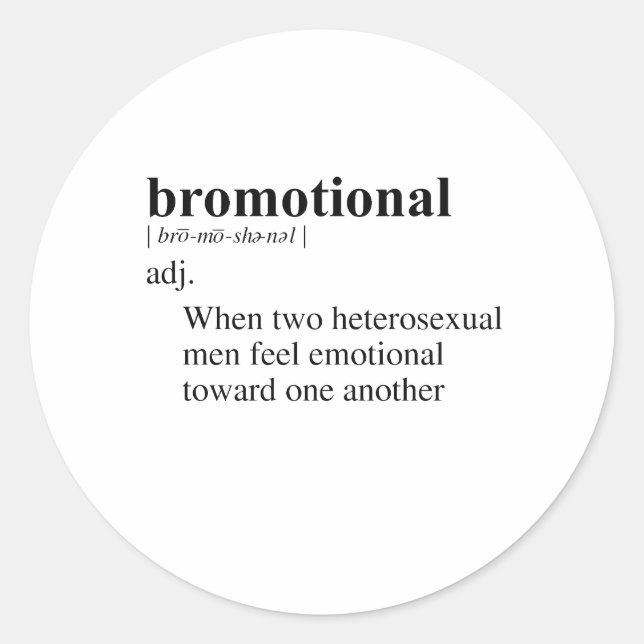 BROMOTIONAL CLASSIC ROUND STICKER (Front)