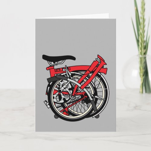 Brompton Bicycle Folded Card