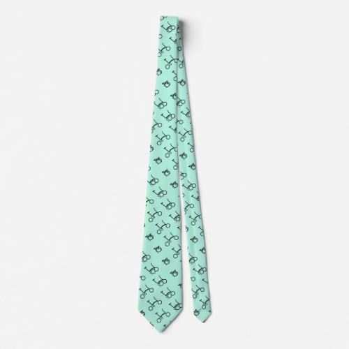 Brompton Bicycle Patterned Tie