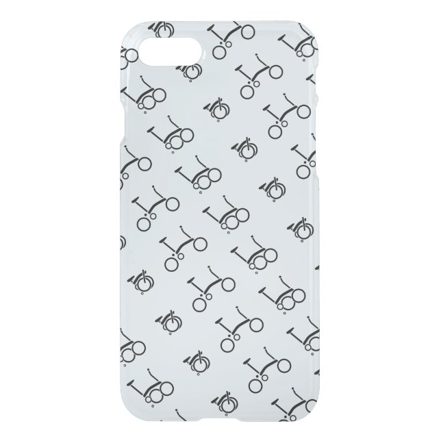 Brompton Bike iPhone 7 Clearly™ Deflector Case (Back)