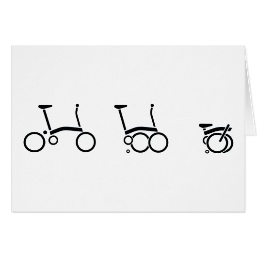 Brompton Folding Bike Bicycle Cards (Front Horizontal)