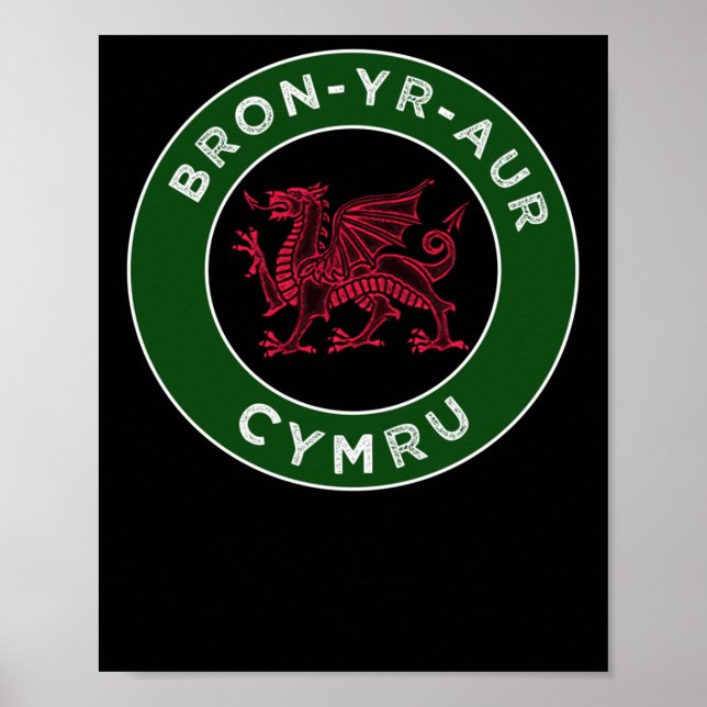 Bron-yr-aur Welsh Place Names Cymru 2 Sticker  Poster (Front)