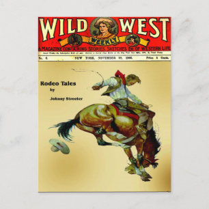 "Bronc Rider" Cowboy Western Rodeo Postcard