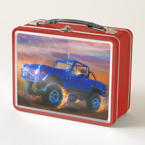 Bronco 4X4 OFF ROAD RAGER Metal Lunch Box