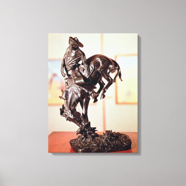 Bronco-Buster (bronze) Canvas Print (Front)