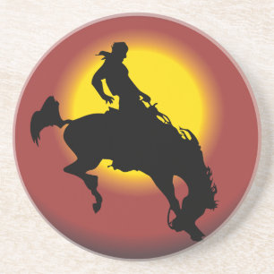 Bronco Buster Sandstone Coaster