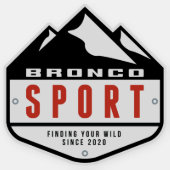 Bronco Sport forum shield logo Sticker (Front)