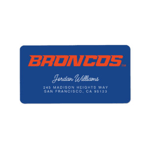 Broncos Label