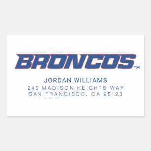 Broncos Rectangular Sticker