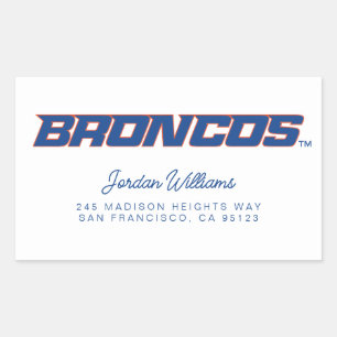 Broncos Rectangular Sticker