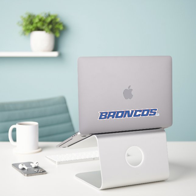 Broncos Sticker (Laptop On Desk)