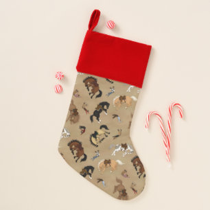 Broncs and Cowboys Christmas Stocking