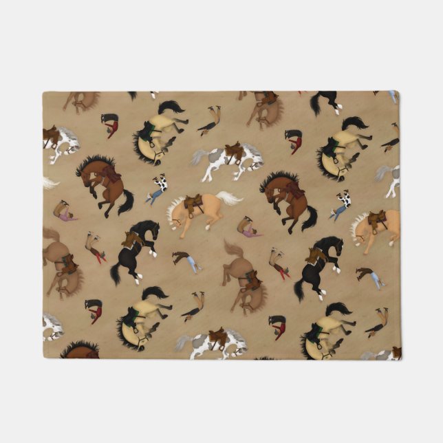 Broncs and Cowboys Doormat (Front)