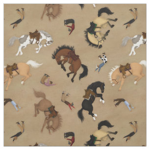 Broncs and Cowboys Fabric
