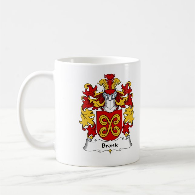 Bronic Family Crest Coffee Mug (Left)