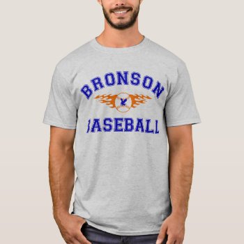 Bronson Baseball T-shirt by OneStopGiftShop at Zazzle