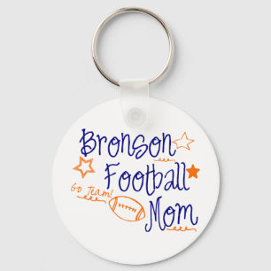 Bronson Football Mom Keychain
