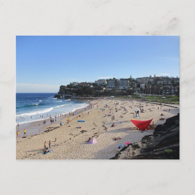 Bronte Beach on a Mild Summer Day Postcard (Front)