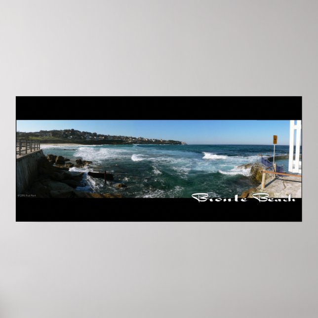 Bronte Beach, Sydney Panorama Poster - Customized (Front)
