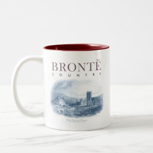 Bronte Country Haworth Church and Parsonage Two_Tone Coffee Mug