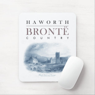 Bronte Country with Haworth Church and Parsonage Mouse Pad