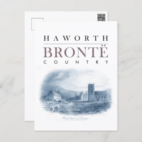 Bronte Country with Haworth Church and Parsonage Postcard
