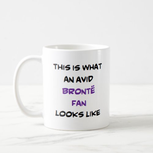 bronte fan avid coffee mug