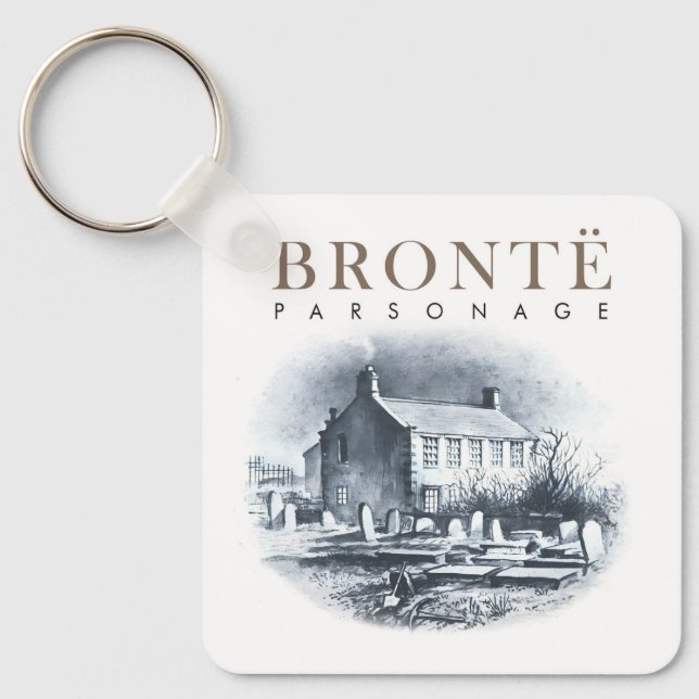 Bronte Parsonage Home of the Brontes Keychain (Front)