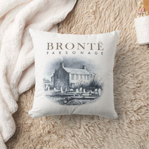 Bronte Parsonage Home of the Brontes Throw Pillow