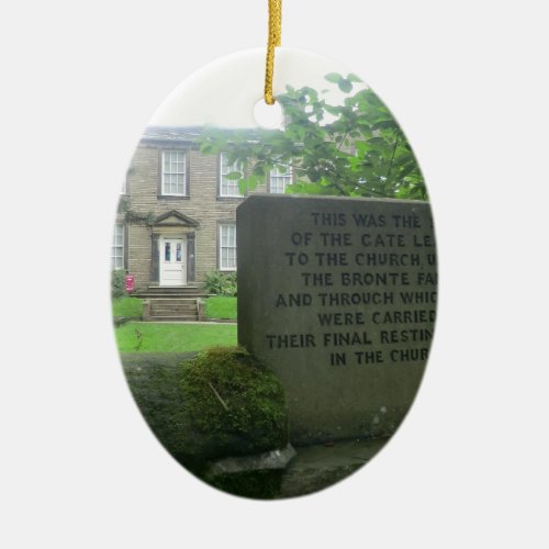 Bronte Parsonage in Haworth Ceramic Ornament