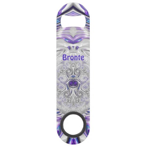 BRONTE  Purple Silver White  Original Fractal  Bar Key
