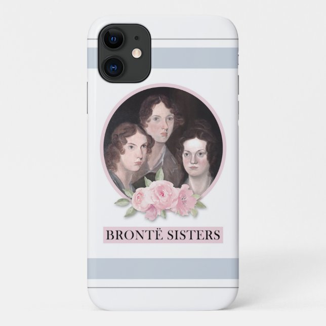 Bronte Sisters Portrait with Pink Roses Case-Mate iPhone Case (Back)
