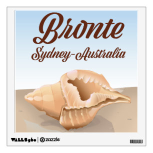 Bronte, Sydney, Australia vintage style travel Wall Decal