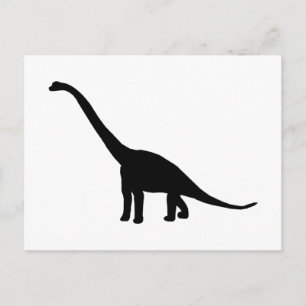 Brontosaurus Dinosaur Shadow Dino Postcard