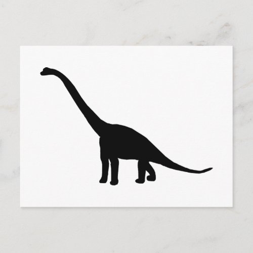 Brontosaurus  Dinosaur Shadow Dino Postcard