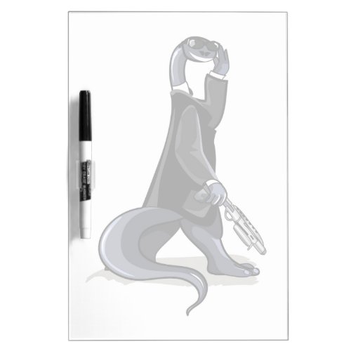 Brontosaurus Dressed As A Movie Character Dry Erase Board