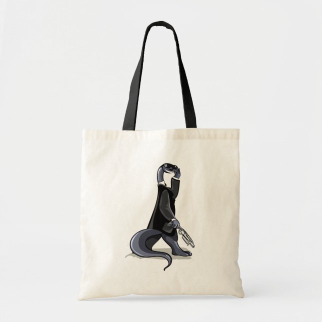 Brontosaurus Dressed As A Movie Character. Tote Bag (Front)