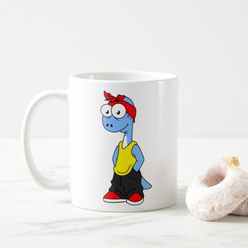 Brontosaurus Dressed In Hip Hop Clothing Coffee Mug