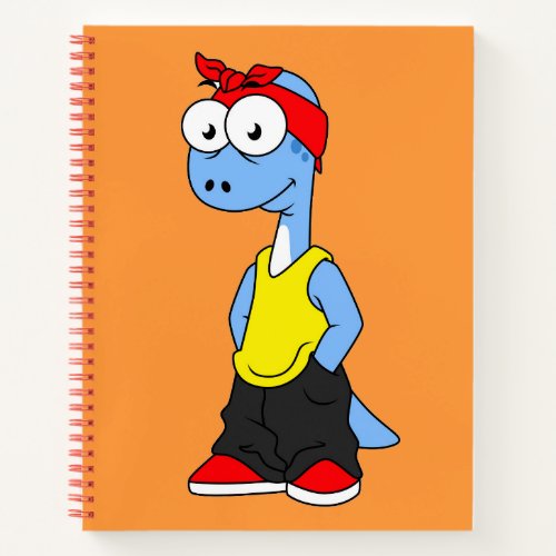 Brontosaurus Dressed In Hip Hop Clothing Notebook