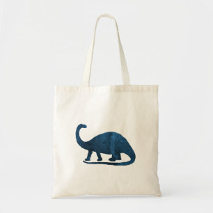 Brontosaurus - Navy Blue - Dinosaur Tote Bag