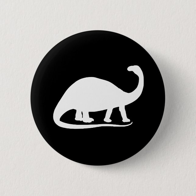 Brontosaurus Pinback Button (Front)